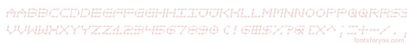 Not Font – Pink Fonts on White Background