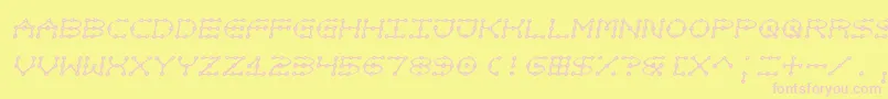 Not Font – Pink Fonts on Yellow Background