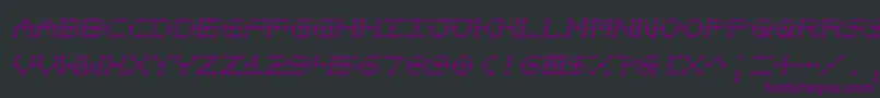 Not Font – Purple Fonts on Black Background