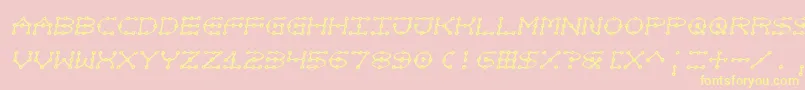 Not Font – Yellow Fonts on Pink Background