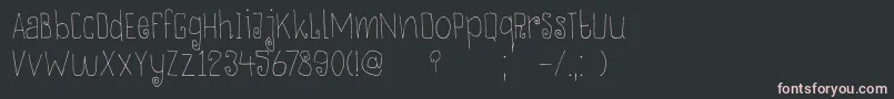 DkThievery Font – Pink Fonts on Black Background