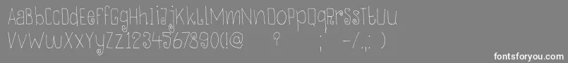 DkThievery Font – White Fonts on Gray Background