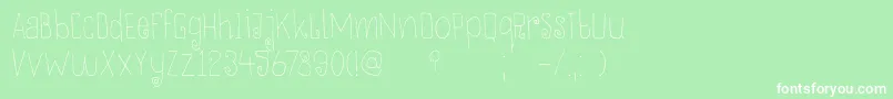 DkThievery Font – White Fonts on Green Background
