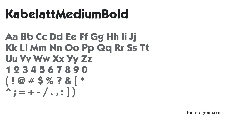Fuente KabelattMediumBold - alfabeto, números, caracteres especiales