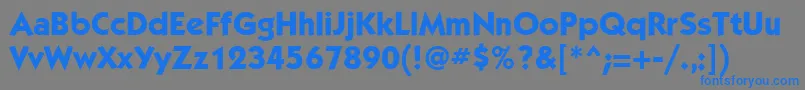 KabelattMediumBold Font – Blue Fonts on Gray Background