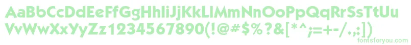 KabelattMediumBold Font – Green Fonts on White Background