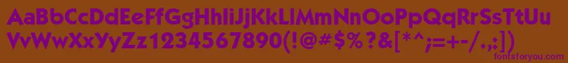 KabelattMediumBold Font – Purple Fonts on Brown Background