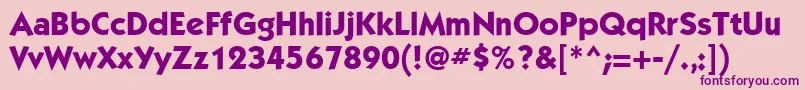 KabelattMediumBold Font – Purple Fonts on Pink Background