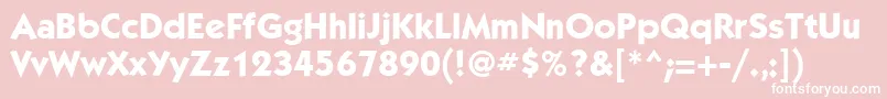 KabelattMediumBold Font – White Fonts on Pink Background