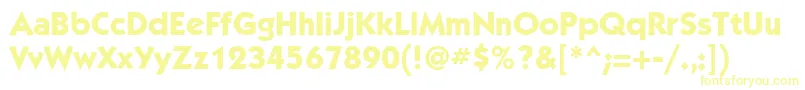 KabelattMediumBold Font – Yellow Fonts on White Background