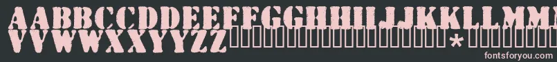 fuente Wartorn – Fuentes Rosadas Sobre Fondo Negro