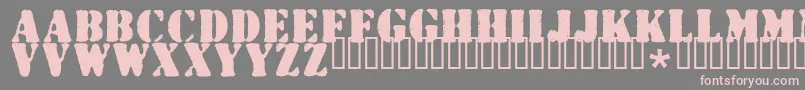 Wartorn Font – Pink Fonts on Gray Background
