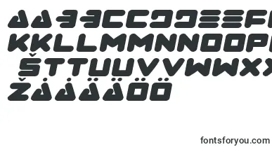 ZealotExpandedItalic font – finnish Fonts