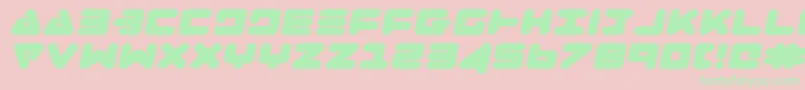 ZealotExpandedItalic Font – Green Fonts on Pink Background