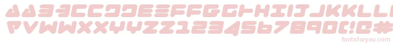 ZealotExpandedItalic Font – Pink Fonts on White Background