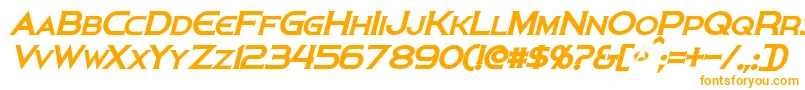 Шрифт PersisBoldItalic – оранжевые шрифты
