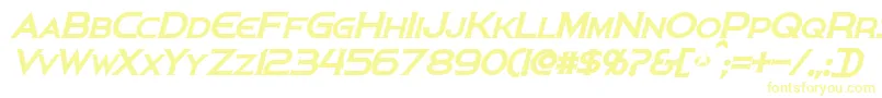 PersisBoldItalic-fontti – keltaiset fontit