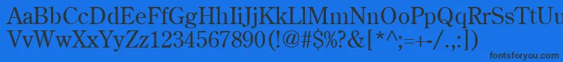 Centuryold Font – Black Fonts on Blue Background