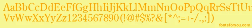 Centuryold Font – Orange Fonts on Yellow Background