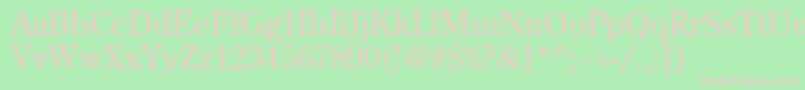 Centuryold Font – Pink Fonts on Green Background