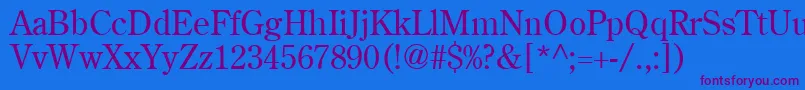 Centuryold Font – Purple Fonts on Blue Background