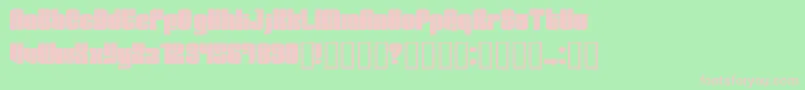 Test1 Font – Pink Fonts on Green Background