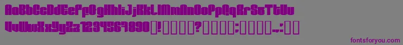 Test1 Font – Purple Fonts on Gray Background