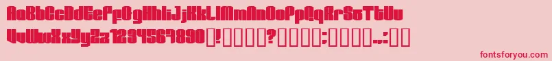 Test1 Font – Red Fonts on Pink Background