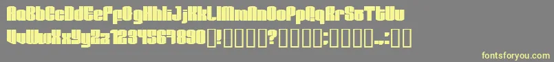 Test1 Font – Yellow Fonts on Gray Background