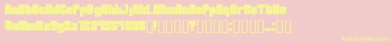 Test1 Font – Yellow Fonts on Pink Background