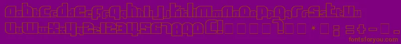 AflCaps Font – Brown Fonts on Purple Background