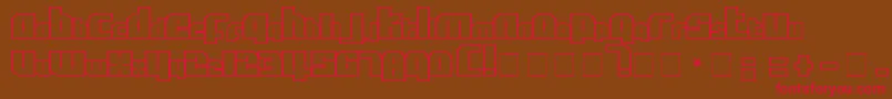AflCaps Font – Red Fonts on Brown Background