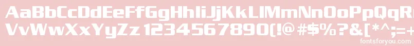 Entsans Font – White Fonts on Pink Background