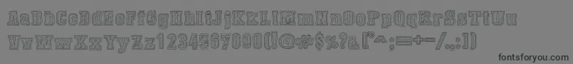 フォントDustWestCollege – 黒い文字の灰色の背景
