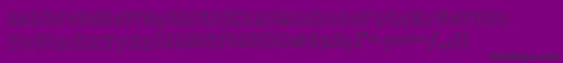 フォントDustWestCollege – 紫の背景に黒い文字
