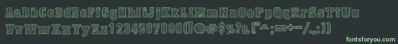 DustWestCollege Font – Green Fonts on Black Background