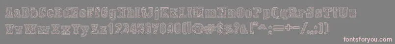 Шрифт DustWestCollege – розовые шрифты на сером фоне