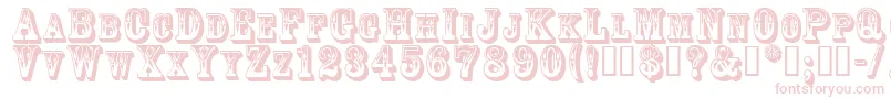 3Dgoldrush Font – Pink Fonts on White Background