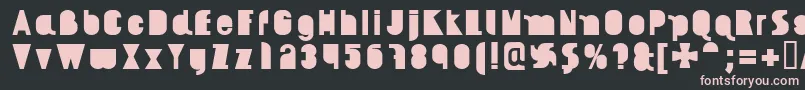 AikelsoBl Font – Pink Fonts on Black Background