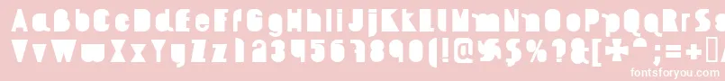 AikelsoBl Font – White Fonts on Pink Background