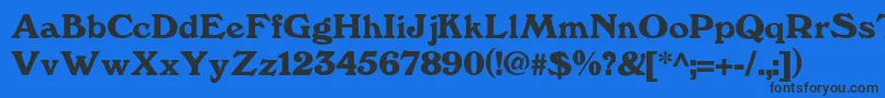 Kesslerdemi Font – Black Fonts on Blue Background