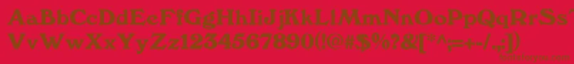 Kesslerdemi Font – Brown Fonts on Red Background