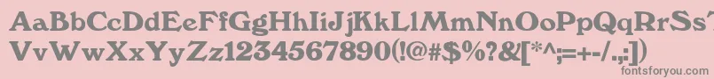 Kesslerdemi Font – Gray Fonts on Pink Background