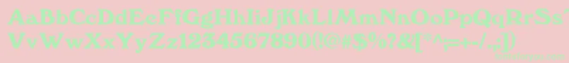 Kesslerdemi Font – Green Fonts on Pink Background