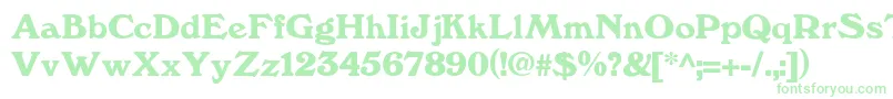 Kesslerdemi Font – Green Fonts on White Background