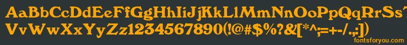 Kesslerdemi Font – Orange Fonts on Black Background