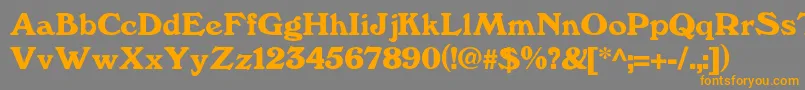 Kesslerdemi Font – Orange Fonts on Gray Background