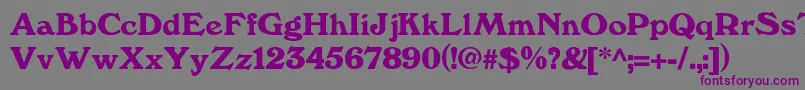 Kesslerdemi Font – Purple Fonts on Gray Background