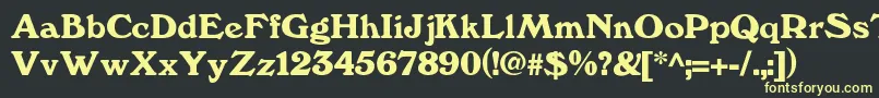 Kesslerdemi Font – Yellow Fonts on Black Background