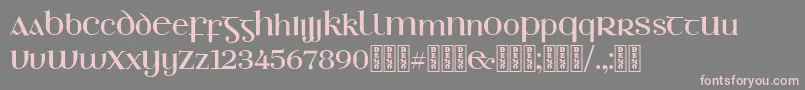 EthlinnDemo Font – Pink Fonts on Gray Background